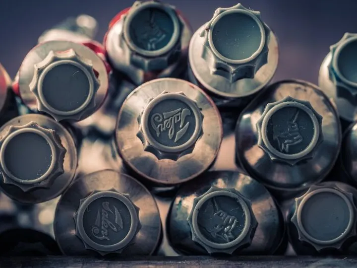 Paint tubes, paint, caps