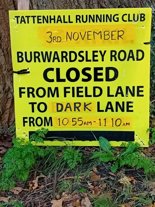 Tattenhall Runners – Road Closure