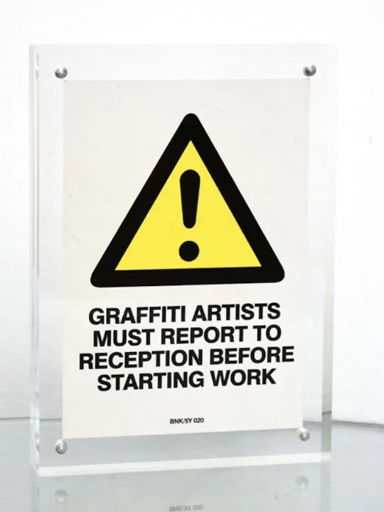 Banksy sticker