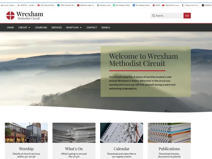 Website front page