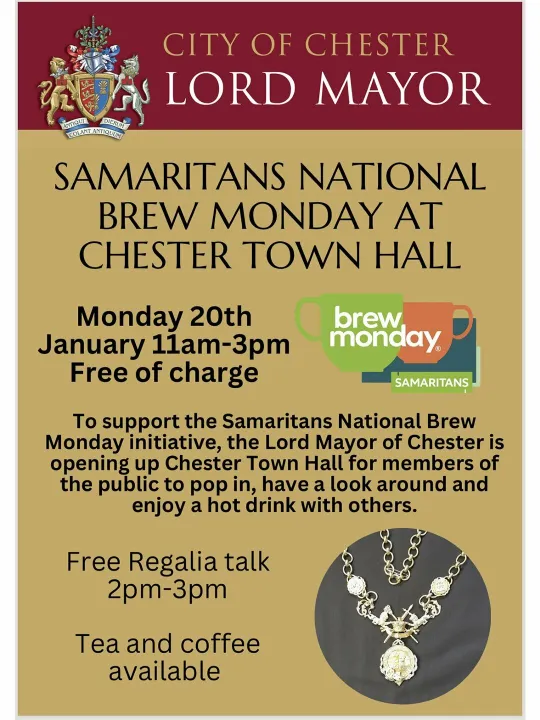 Chester Lord Mator &ndash; Samaritans Brew Monday &ndash; Jan