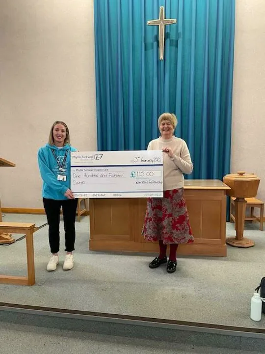 Phyllis Tuckwell at Women's Fellowship