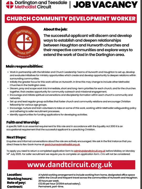 Church Community Development Worker