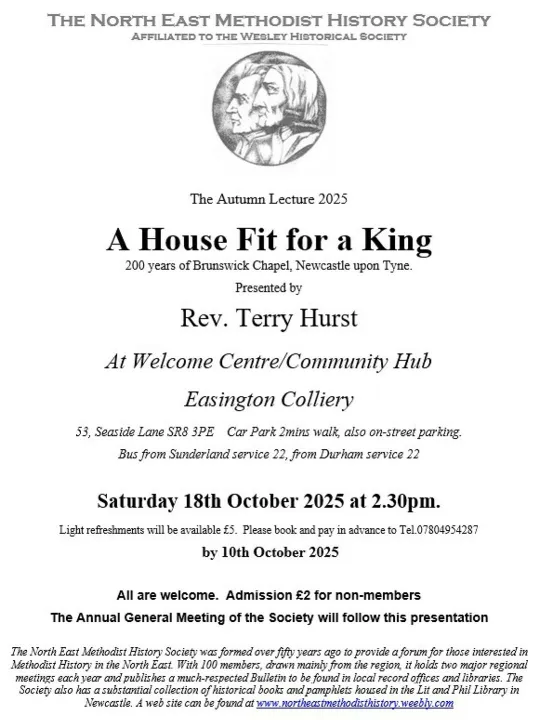 Methodist History Society 18.10.2025