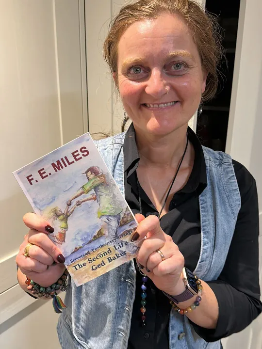 Fi Miles with her Debut Novel