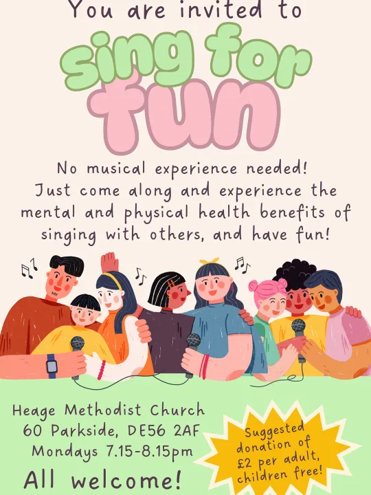 Sing For Fun Flyer (Heage)