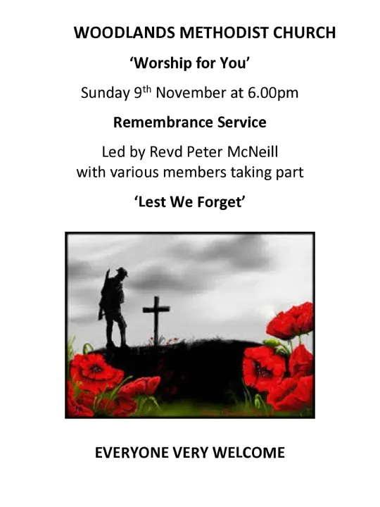 Woodlands Remembrance Service 2025
