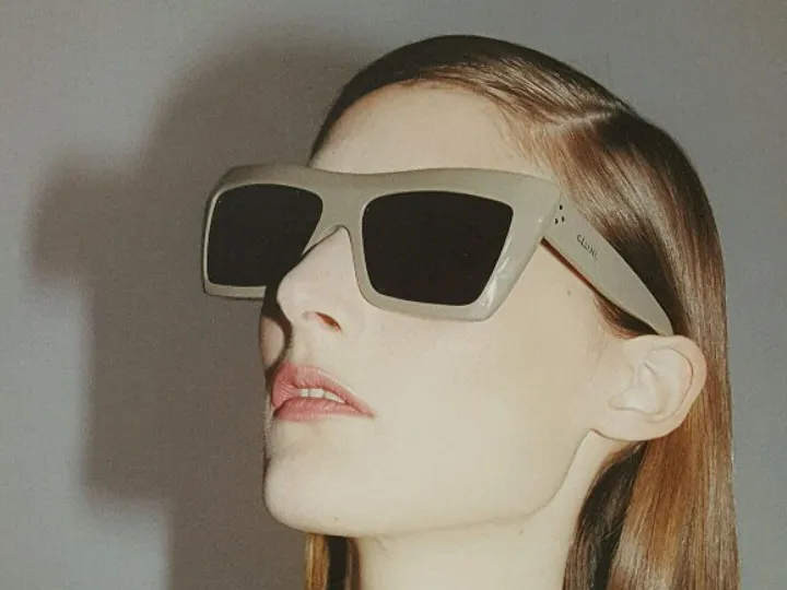 Female model wearing Celine sunglasses