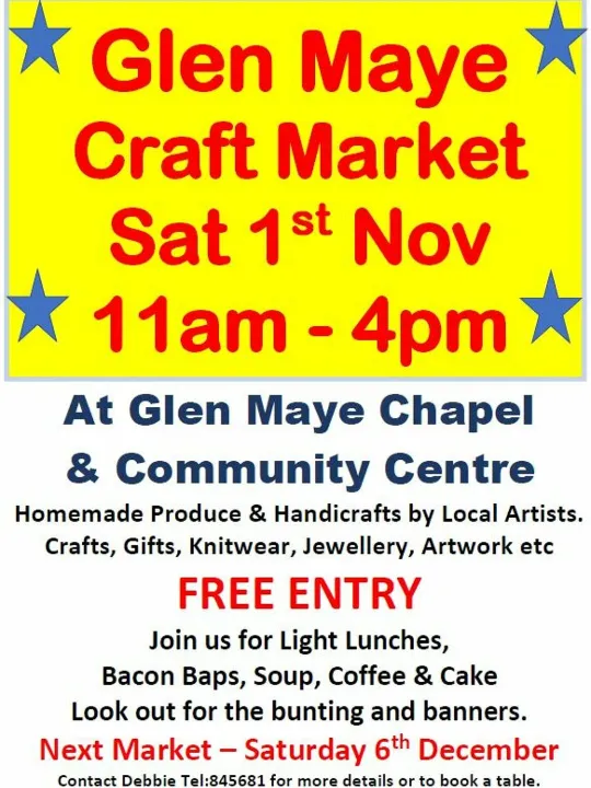 Glen Maye Chapel &ndash; Craft Market Nov2025