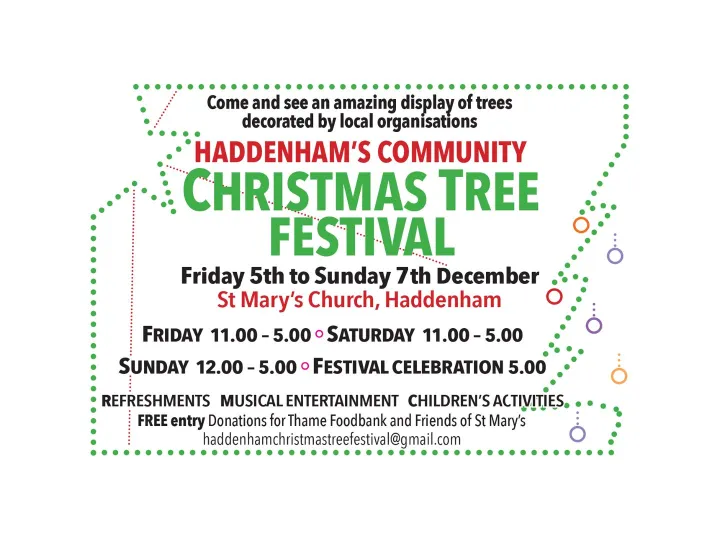Xmas Tree Festival 2025 Poster