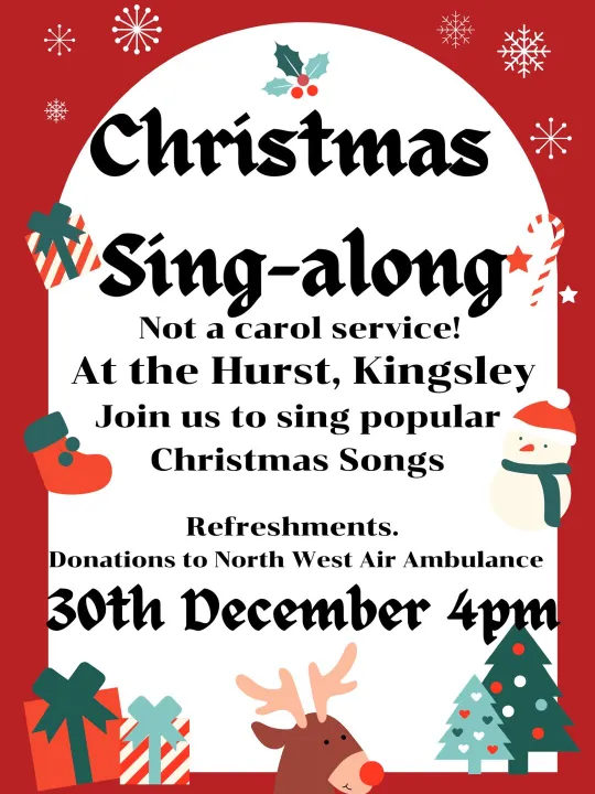 Christmas Singalong Poster The Hurst