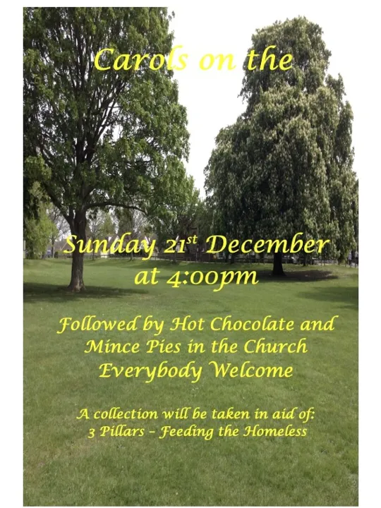 Carols On The Green Poster 2025