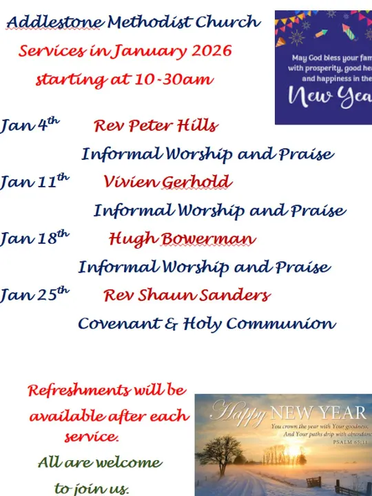 Jan 2026 Sunday Services