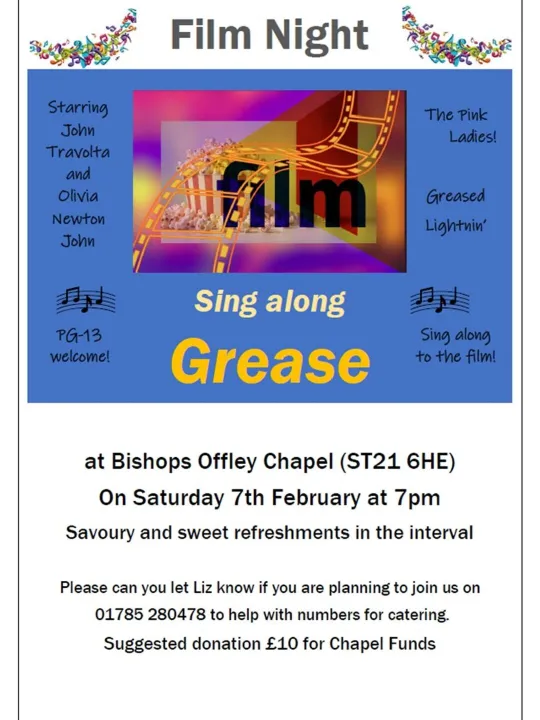 Film Night At Bishops Offley 2026