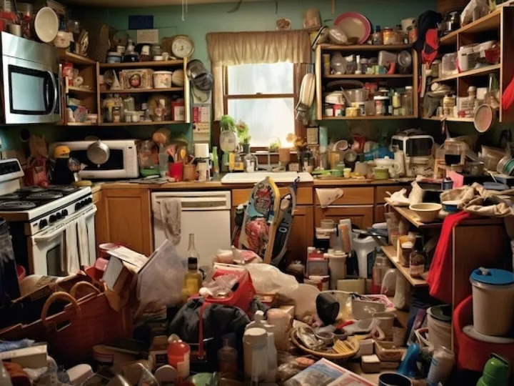 Chaos in the Kitchen A Hoarder's Nightmare