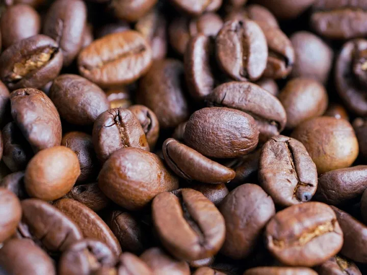 Coffee, coffee beans, roasted, pattern, brown