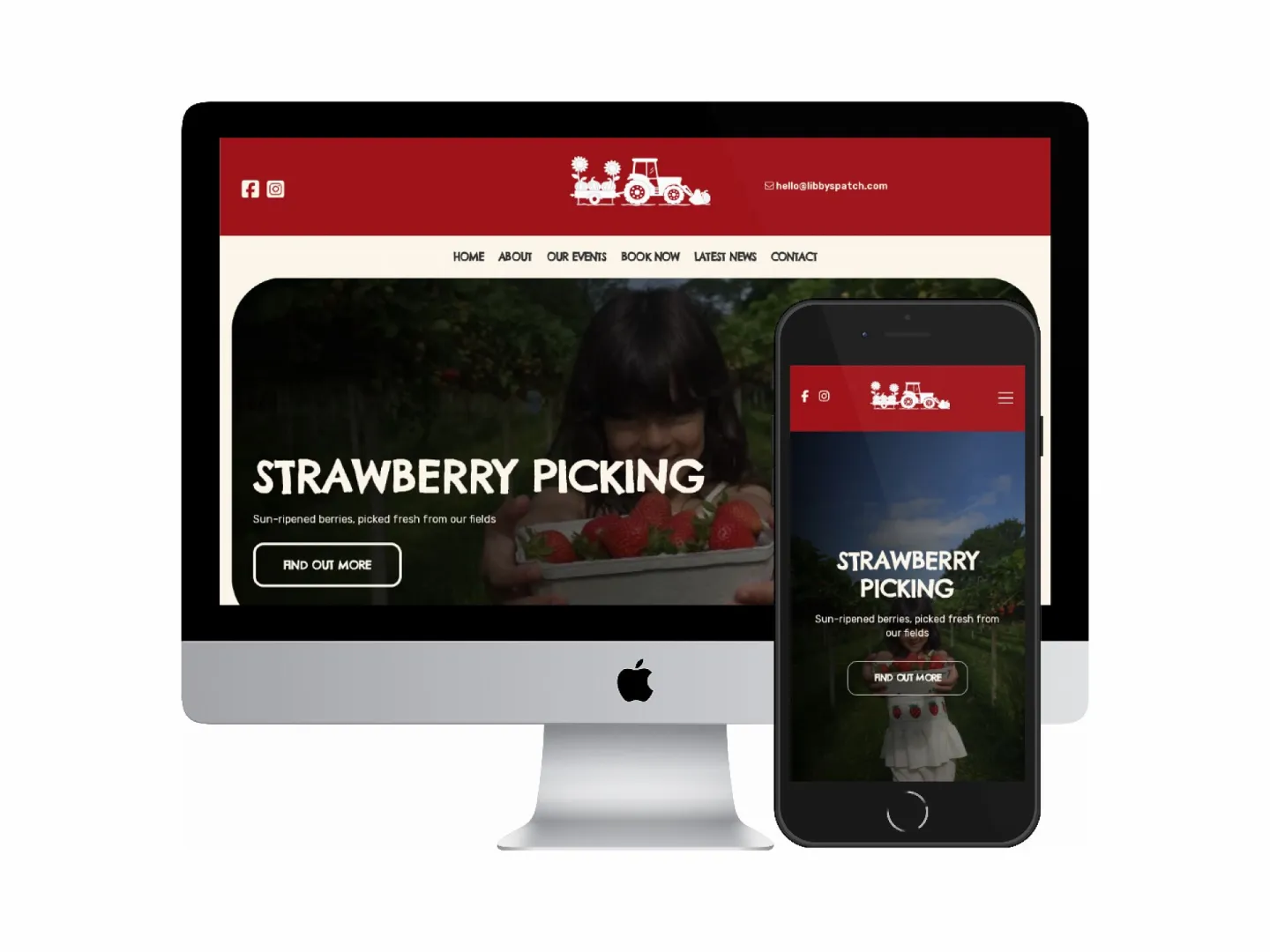 Desktop and mobile screenshots of the Libby’s Patch website