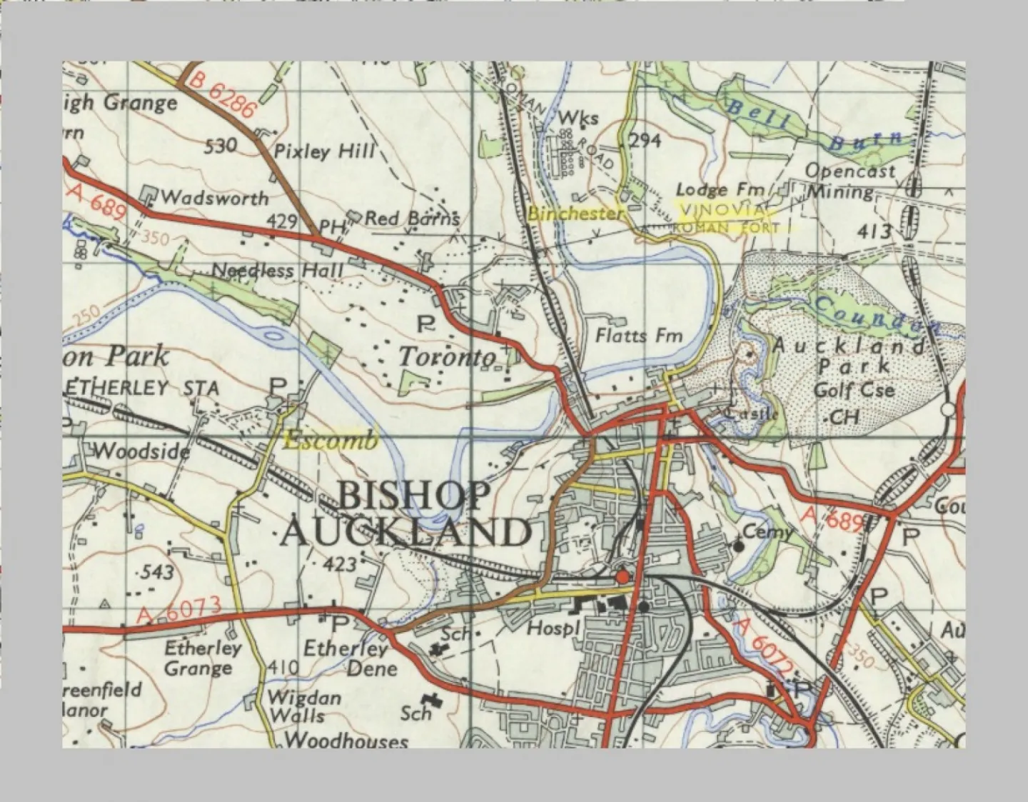 Escomb map