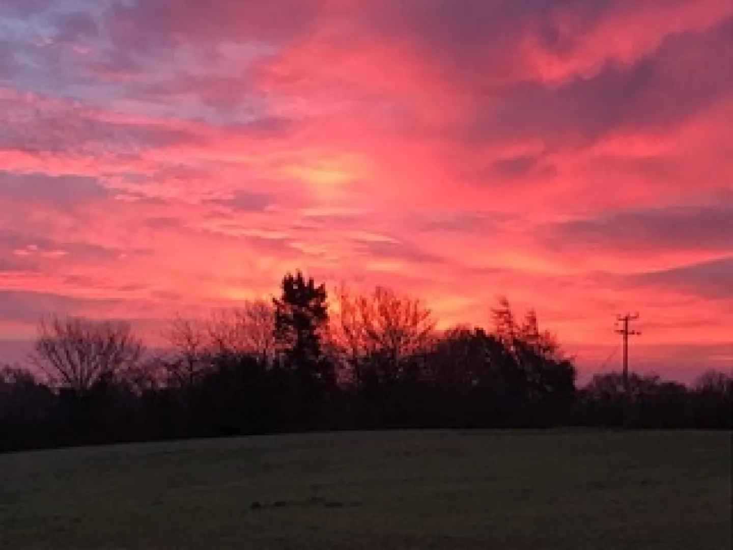 red sky