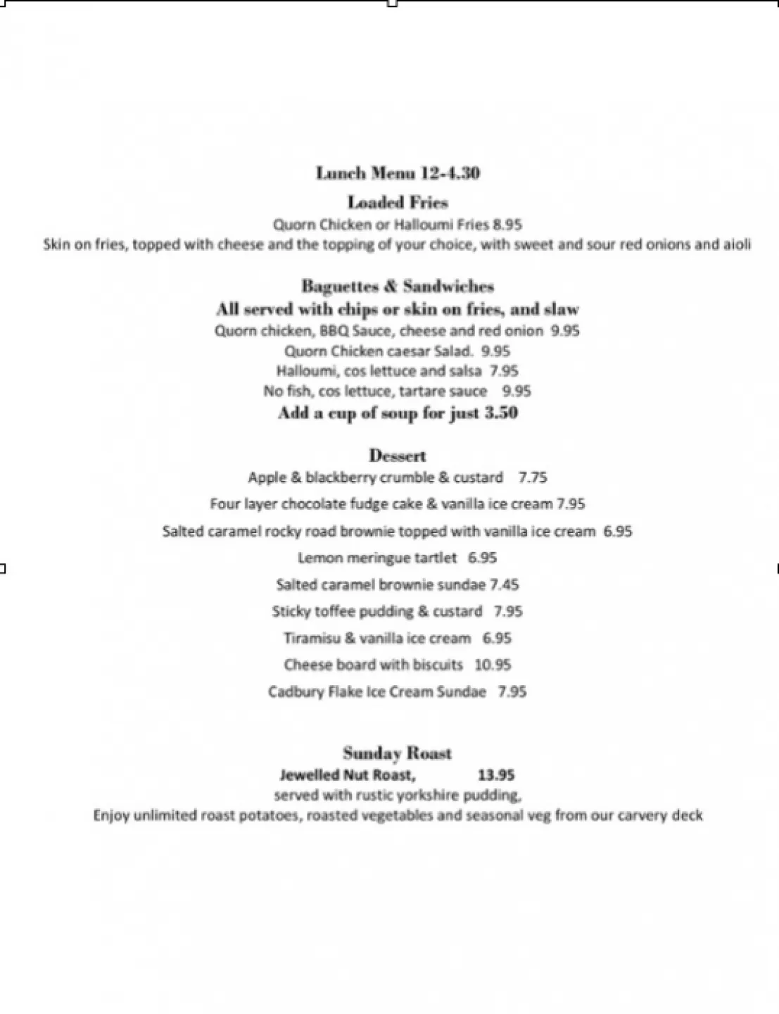 LC menu 2