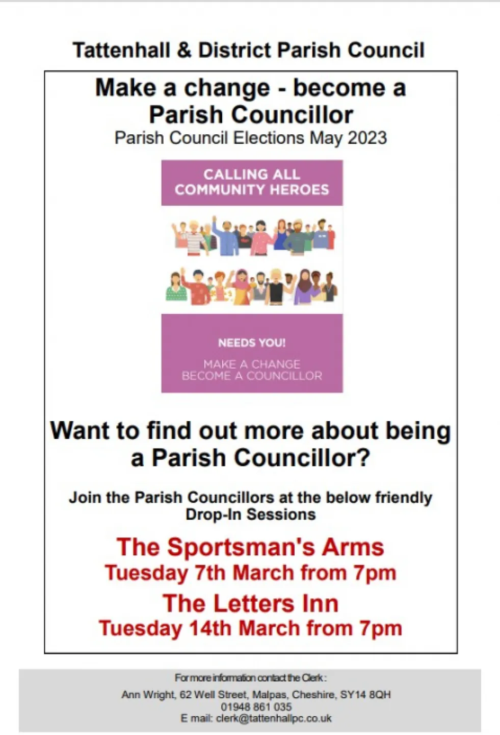 PC Election Flier