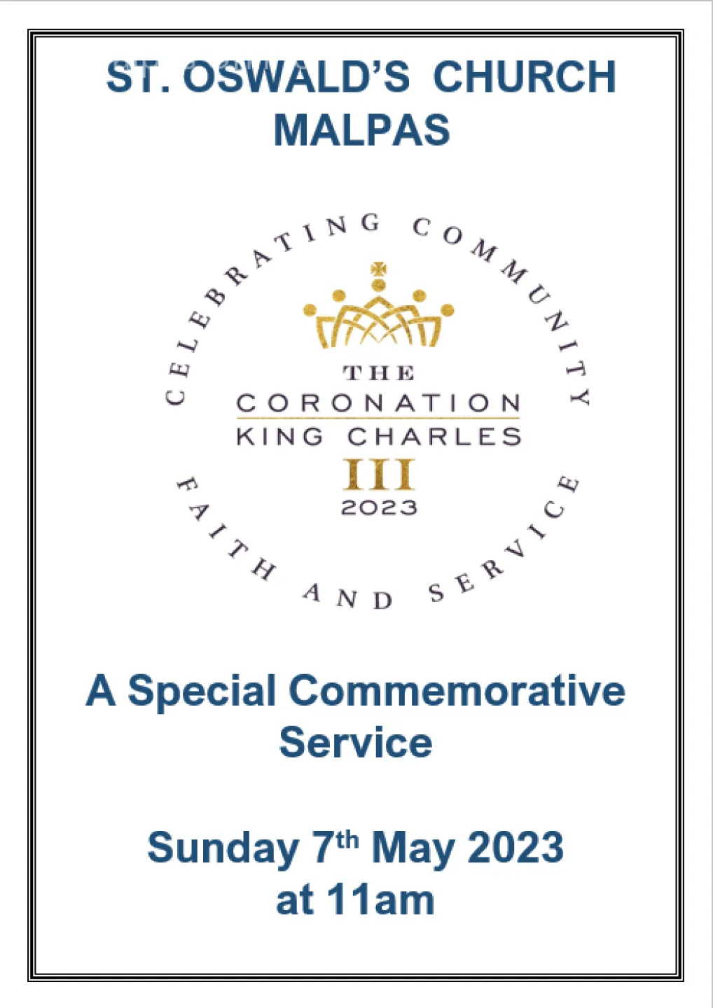 St Oswalds Coronation Service