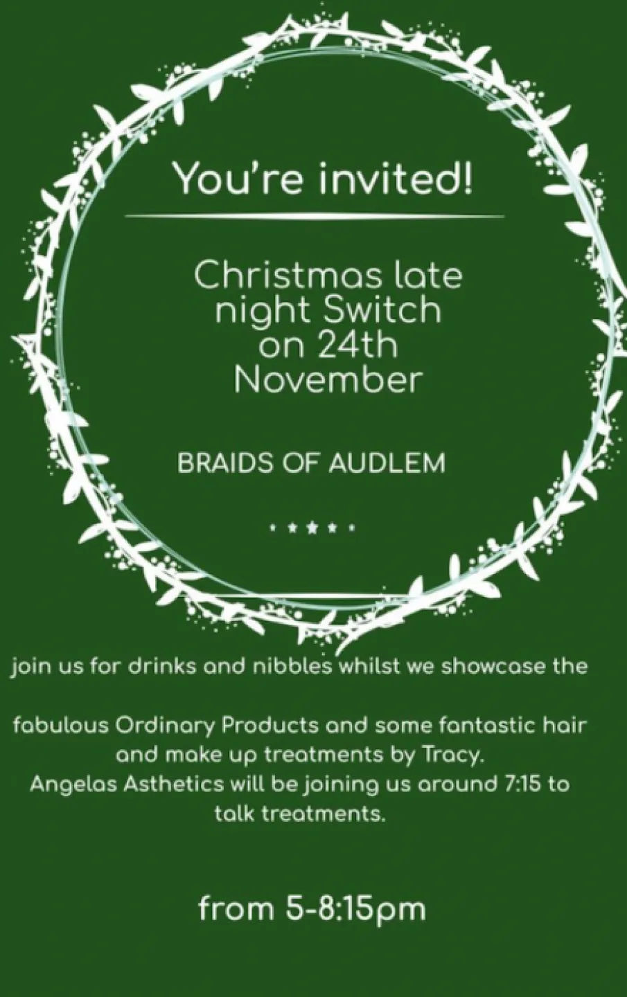Switch On at Braids