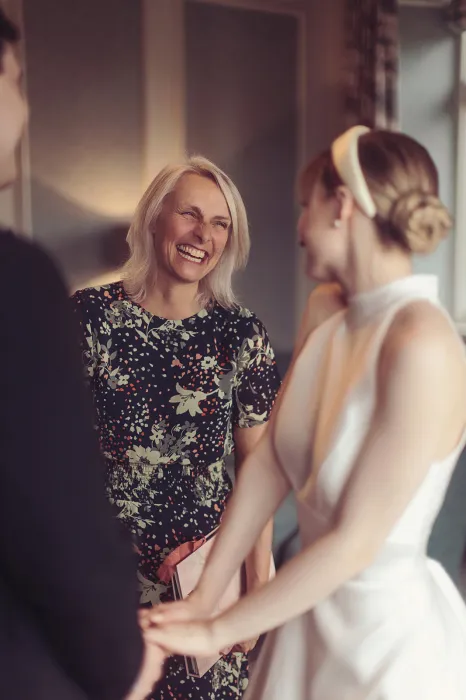 Louise with a Bride at Lindeth Fell