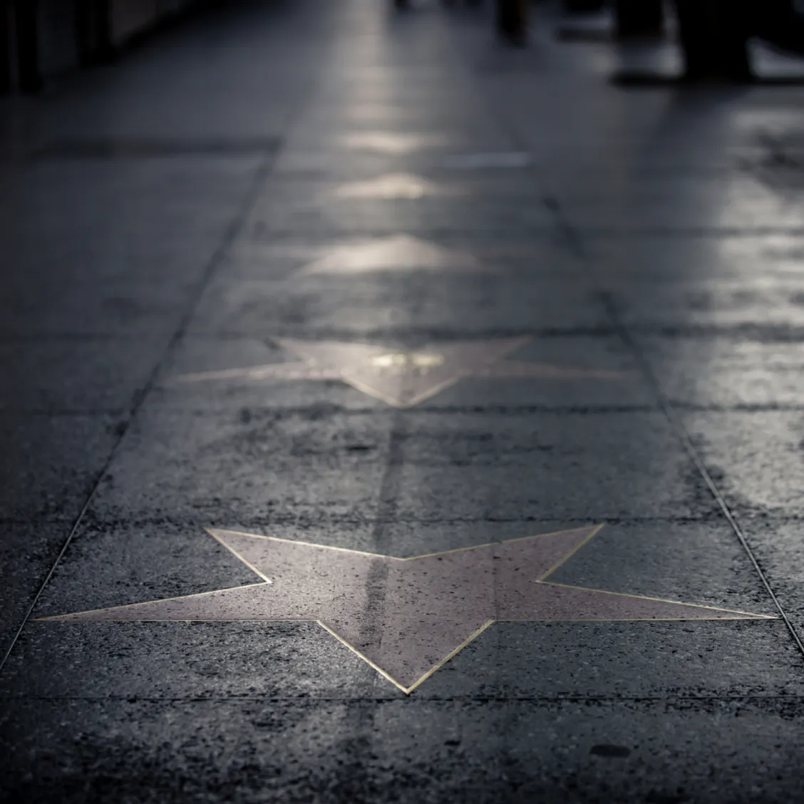 Stars set into the pavement