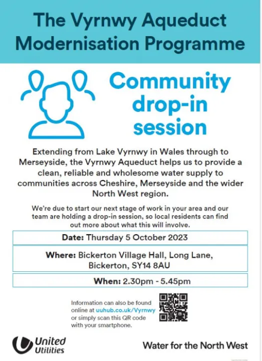 Vyrnwy Aqueduct Maintenance Programme drop in