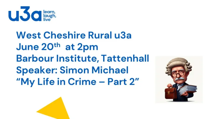 U3A June 2024 Poster