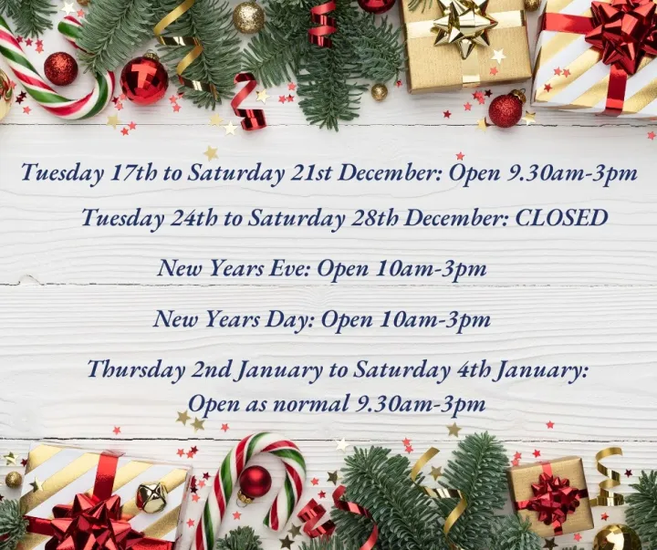 Christmas Opening Hours 2024-2