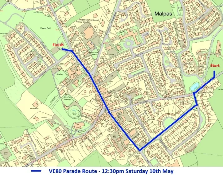 Parade Route 10th May 2025