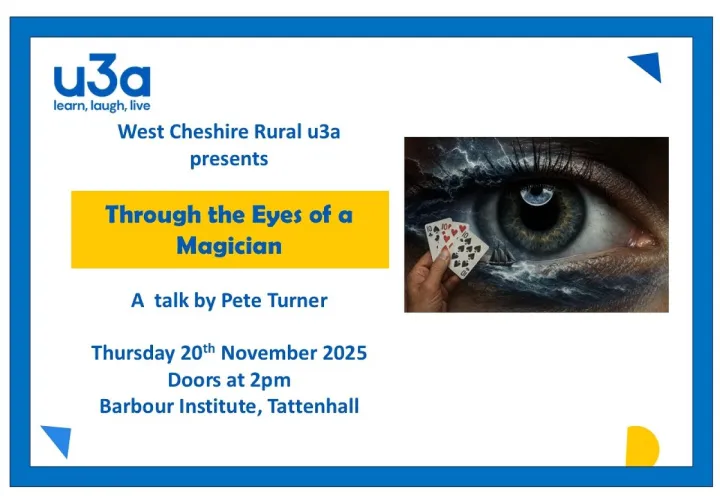 U3a November 2025 Magician