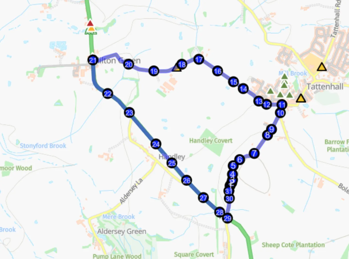 Road closure Rocky Lane