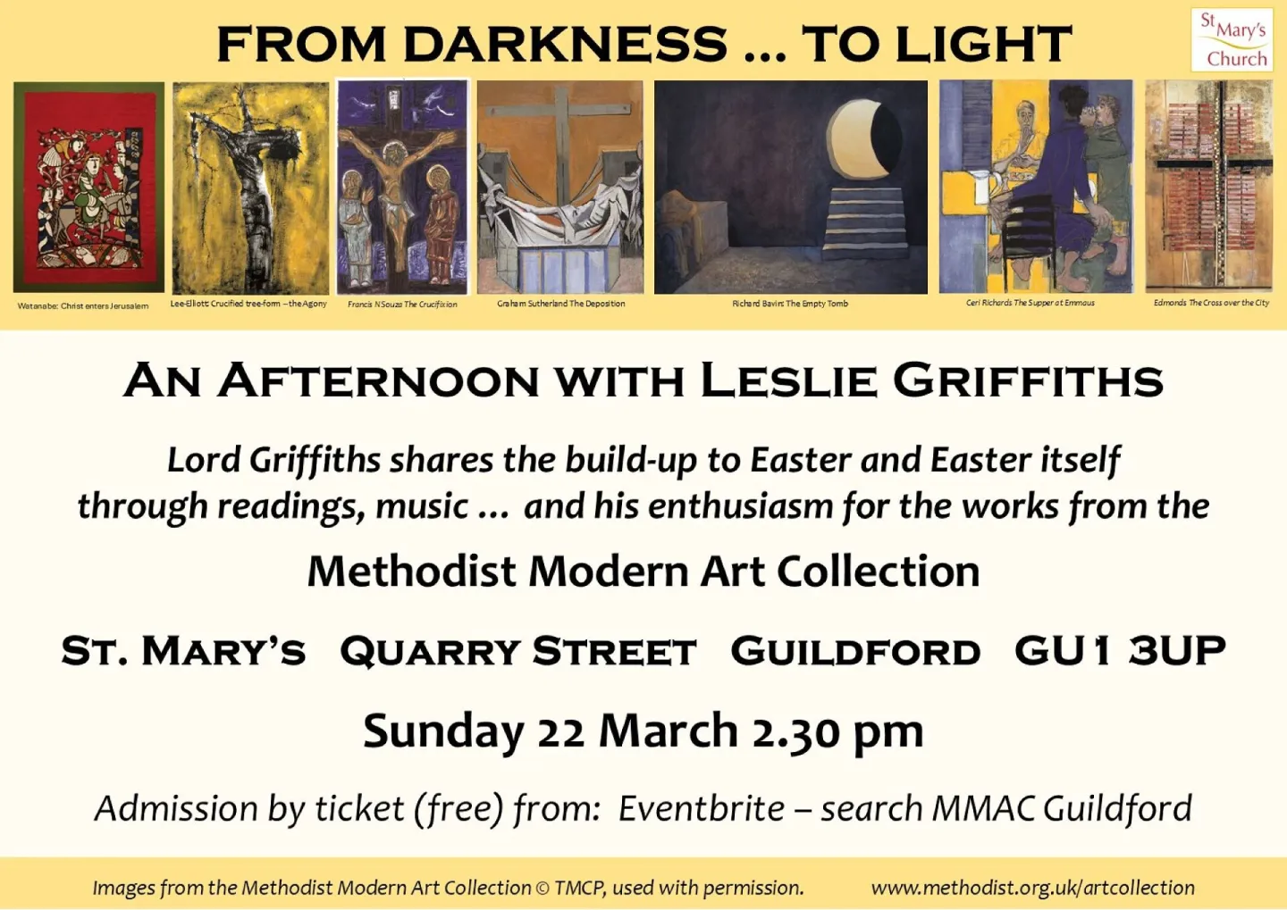 An Afternoon With Leslie Griffiths &ndash; 22 March