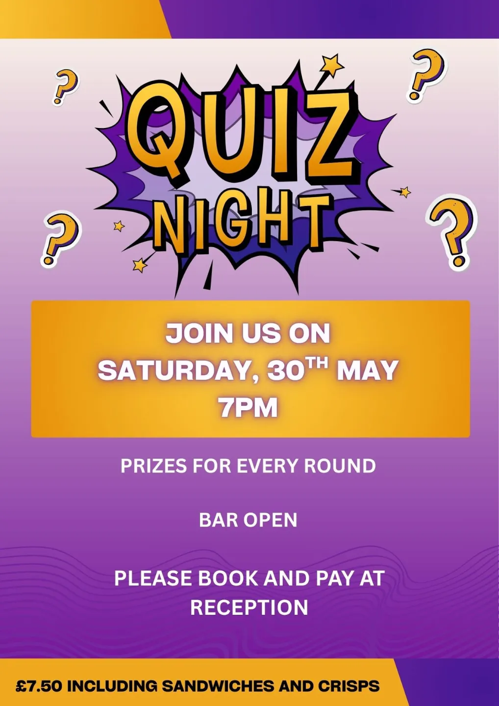 Quiz Night May