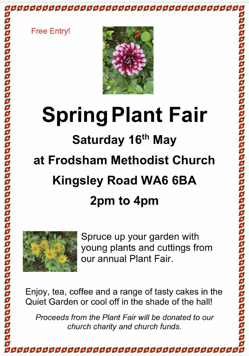 Frodsham Methodist Plant Sale 16.05.26
