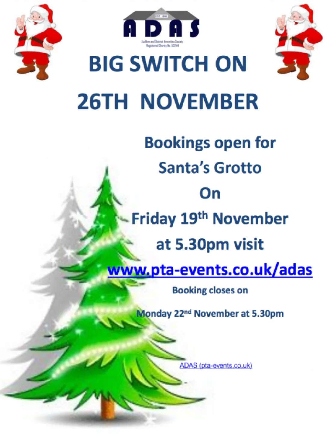 SWON Grotto Bookings