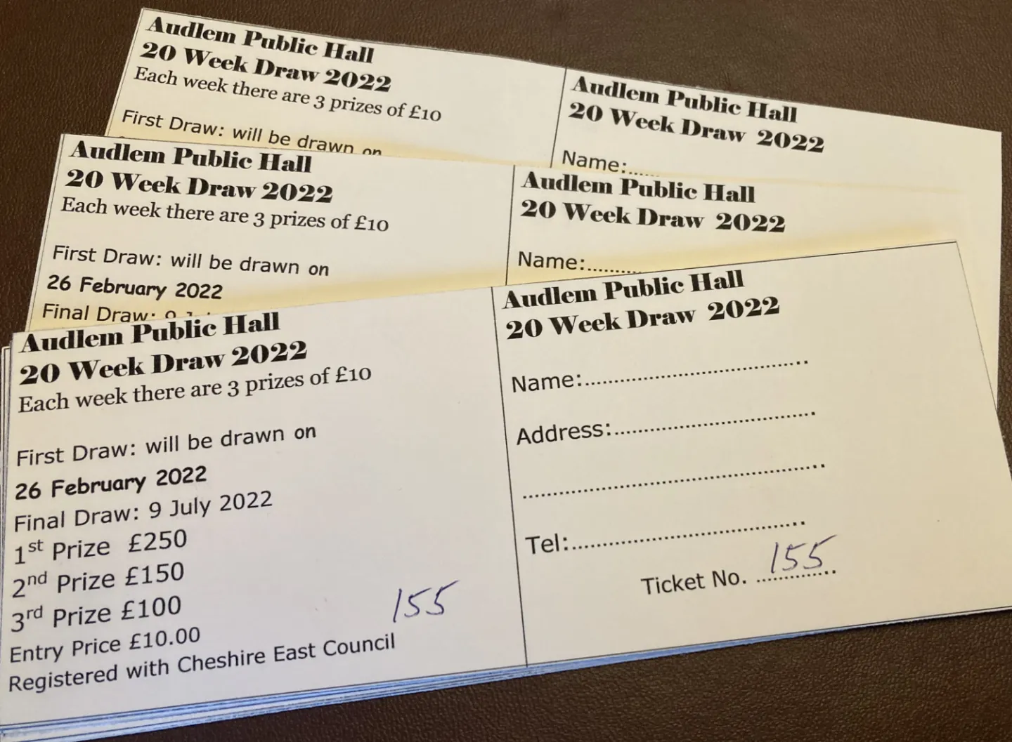 draw tickets