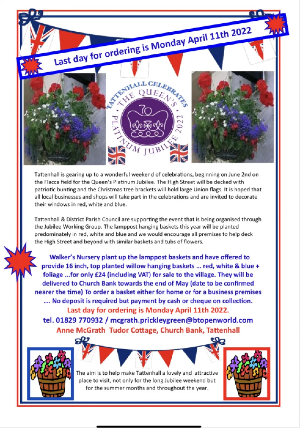 Jubilee Hanging Baskets