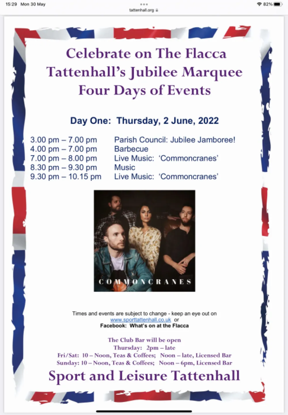 Jubilee Marquee Day 1