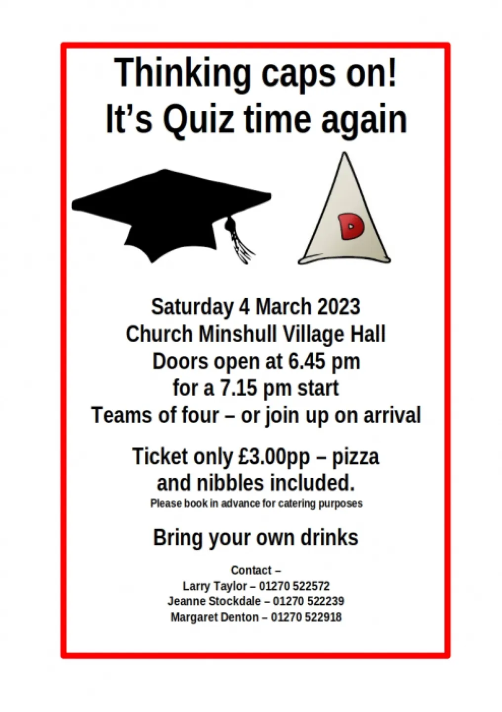 Quiz &ndash; March 2023 &ndash; revised