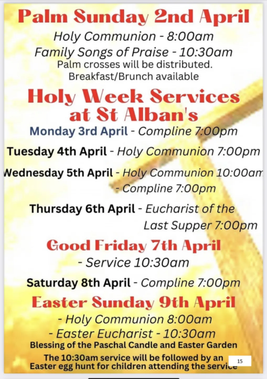 Holy Week