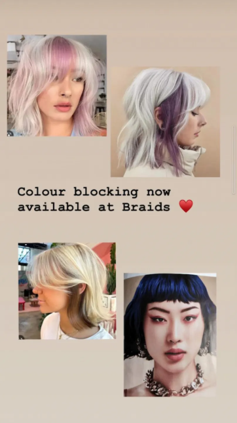 Braids Colour Blocking
