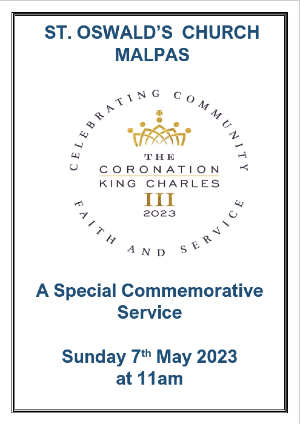 St Oswalds Coronation Service