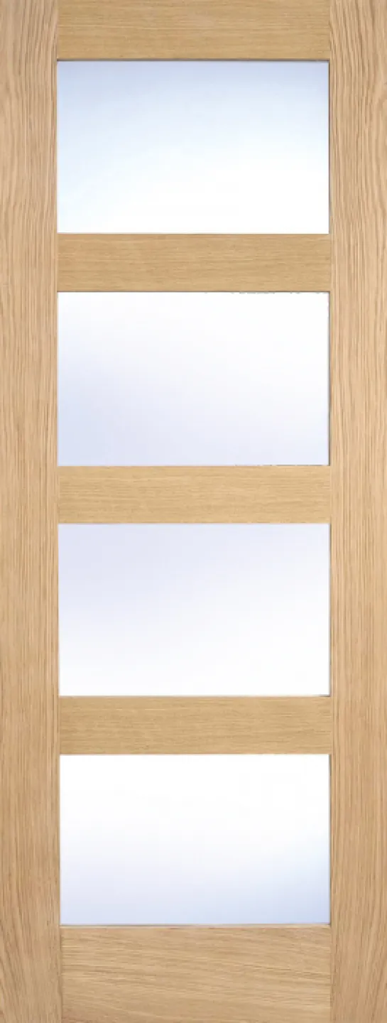 Oak Shaker Glazed 4L Clear