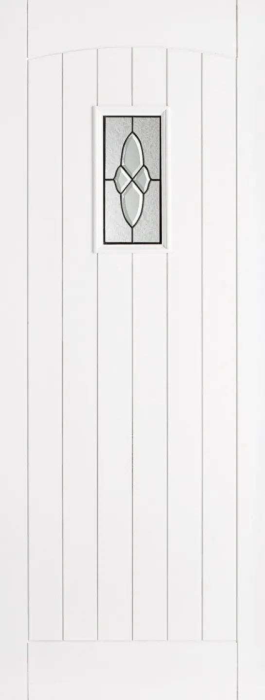 Hardwood Cottage Glazed 1L Primed White