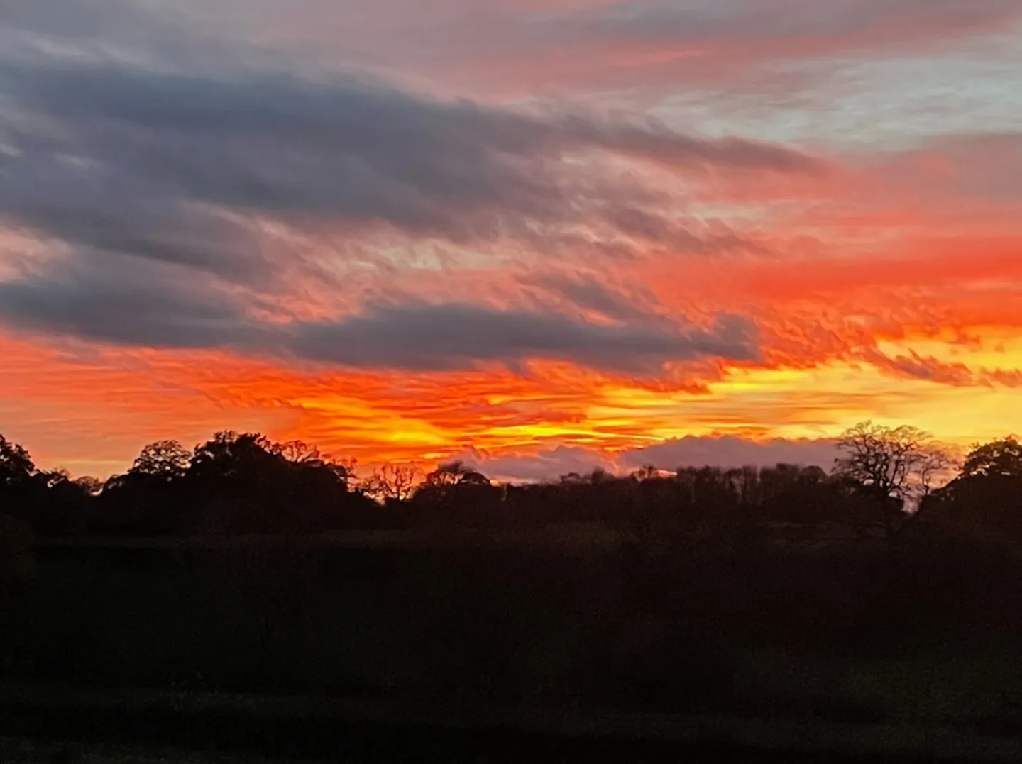 November Sunset From Heywoods Ridge