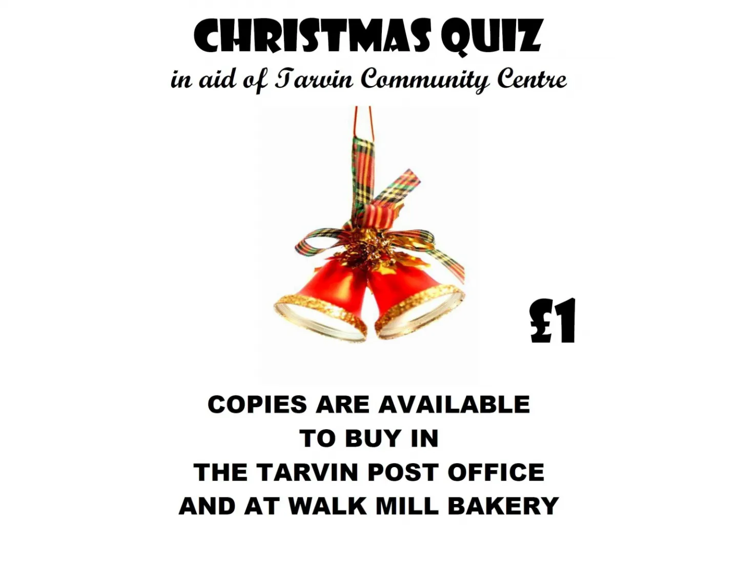 Christmas Quiz Poster For TCC 2023